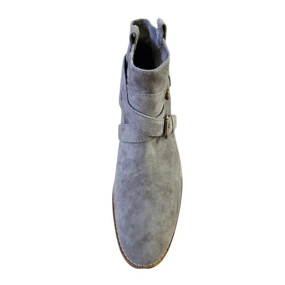 COLE HAAN Storm Cloud Suede Gray Women's Jensen Ankle Bootie Size 8 - Picture 7 of 16